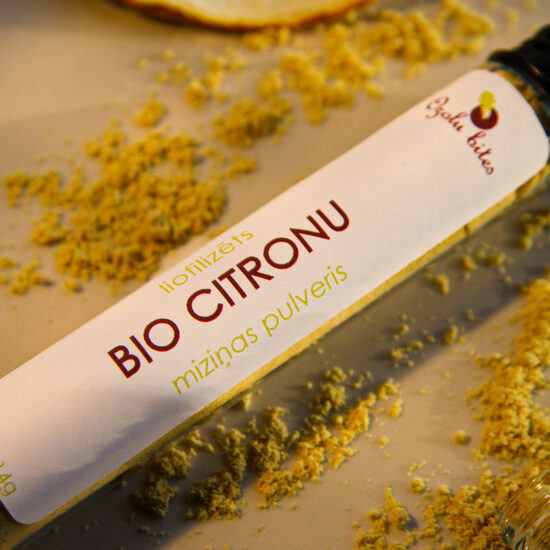 Liofilizētas BIO citronu miziņas pulveris