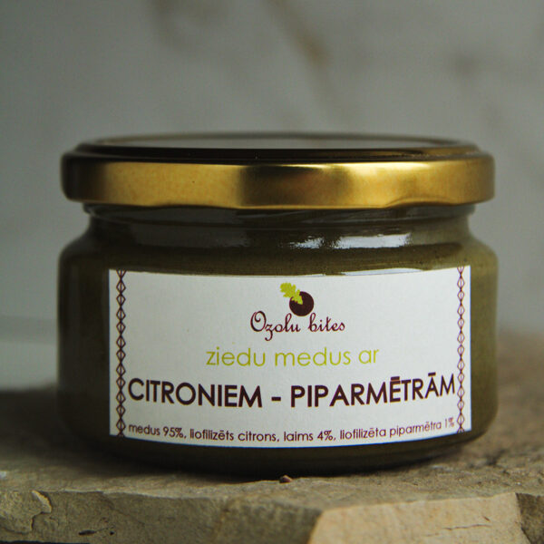 Medus ar citroniem-piparmētrām